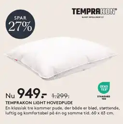 SENG TEMPRAKON LIGHT HOVEDPUDE tilbud