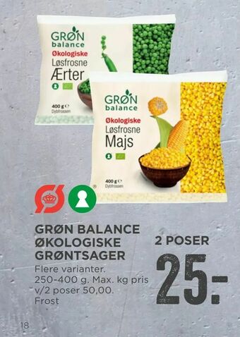 MENY Grøn balance økologiske grøntsager tilbud