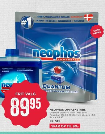 MENY Neophos opvasketabs tilbud
