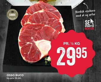 MENY OSSO BUCO tilbud