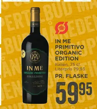MENY In me primitivo organic edition tilbud