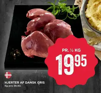 MENY Hjerter af dansk gris tilbud