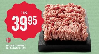 MENY Hakket dansk grisekød 8-12 % tilbud