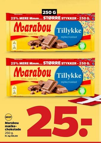 Netto Marabou mælkechokolade tilbud
