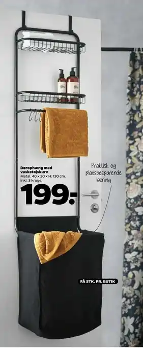 Netto Dørophæng med vasketøjskurv tilbud