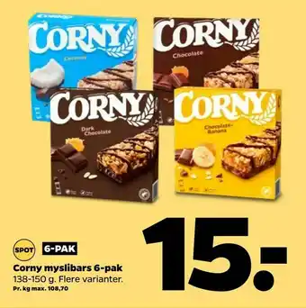 Corny myslibars 6-pak