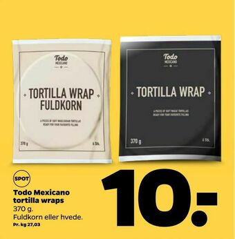 Netto Todo Mexicano tortilla wraps tilbud