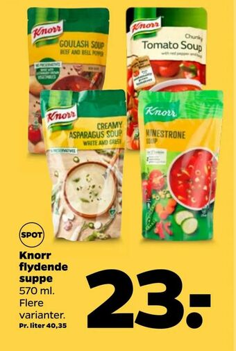 Netto Knorr flydende suppe tilbud