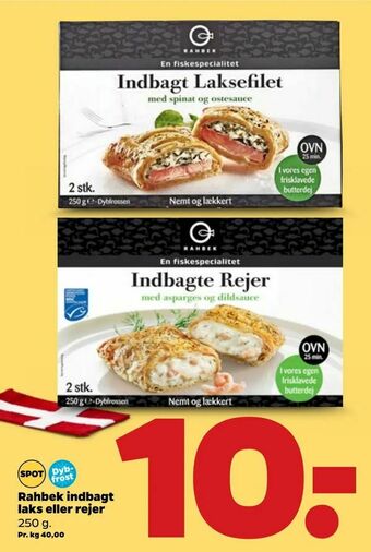 Netto Rahbek indbagt laks eller rejer tilbud