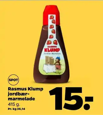 Netto Rasmus Klump jordbærmarmelade tilbud