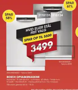 Punkt1 Bosch opvaskemaskine tilbud