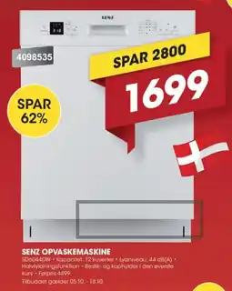 Punkt1 Senz opvaskemaskine tilbud