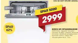 Punkt1 Bosch int. opvaskemaskine tilbud