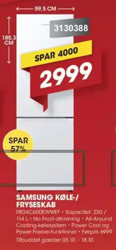 Punkt1 Samsung Køle-/Fryseskab tilbud