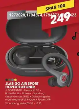 Punkt1 Jlab Go Air Sport Hovedtelefoner tilbud