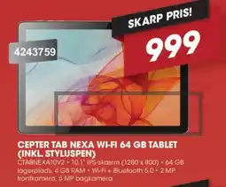 Punkt1 Cepter Tab Nexa Wi-fi 64 Gb Tablet tilbud
