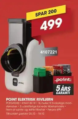 Punkt1 Point elektrisk rivejern tilbud