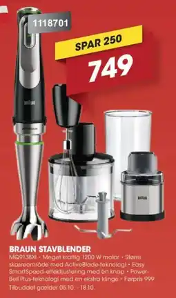 Punkt1 Braun stavblender tilbud