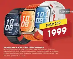 Punkt1 Huawei Watch Fit 5 Pro Smartwatch HUA55020HRY tilbud