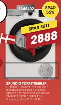 Punkt1 Grundig tørretumbler tilbud