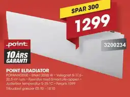 Punkt1 Point elradiator tilbud