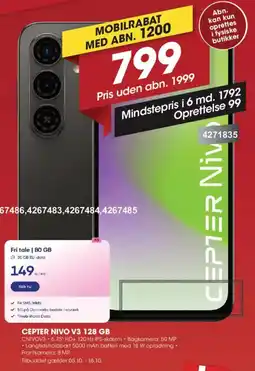Punkt1 Cepter Nivo V3 128 GB tilbud