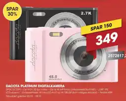 Punkt1 Dacota Platinum Digitalkamera tilbud