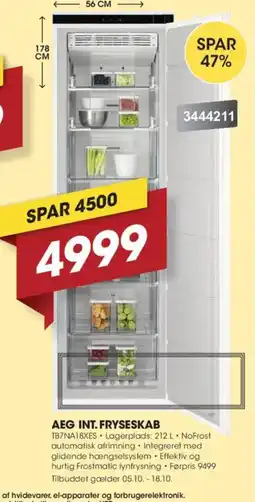Punkt1 Aeg int. fryseskab tilbud