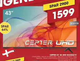 Punkt1 Cepter 43" 4K UHD Google TV tilbud