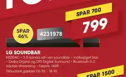 Punkt1 LG Soundbar NS20AC tilbud