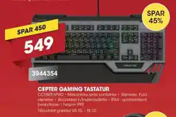 Punkt1 Cepter Gaming Tastatur tilbud