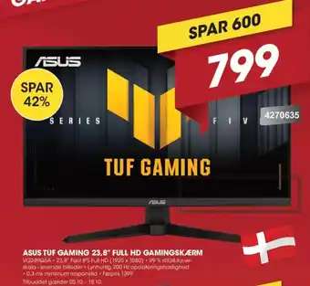 Punkt1 Asus Tuf Gaming 23,8" Full Hd Gamingskærm tilbud