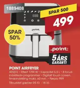 Punkt1 Point Airfryer tilbud