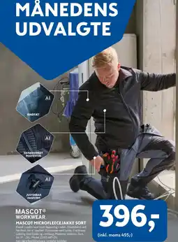 Davidsen Mascot Workwear Mascot Microfleecejakke Sort tilbud