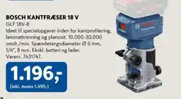 Davidsen Bosch kantfræser 18 v glf 18v-8 tilbud