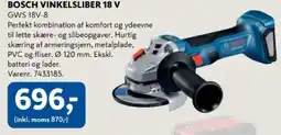 Davidsen Bosch vinkelsliber 18 v tilbud