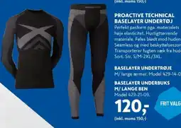 Davidsen Proactive Technical Baselayer Undertøj tilbud