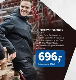 Davidsen HH Foret Vinterjakke Oxford tilbud