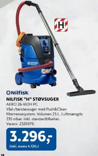 Nilfisk "H" støvsuger