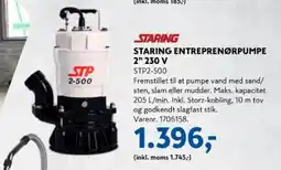 Davidsen Staring entreprenørpumpe 2" 230 V tilbud