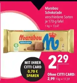 Citti Marabou Schokolade tilbud