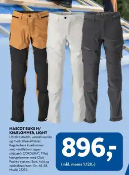 Davidsen Mascot buks M / knælommer, light tilbud