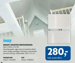 Davidsen Knauf akustik designpanel tilbud
