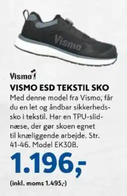 Davidsen Vismo vismo esd tekstil sko tilbud