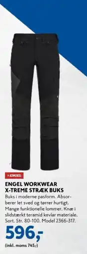 Davidsen Engel Workwear X-treme Stræk Buks tilbud