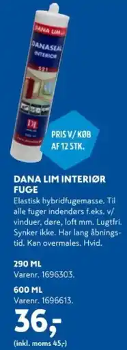 Davidsen Dana Lim Interiør Fuge tilbud