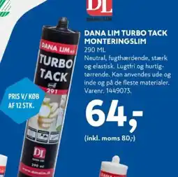 Davidsen Dana Lim Turbo Tack Monteringslim tilbud