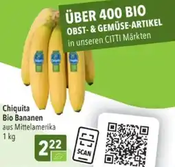 Citti Chiquita Bio Bananen tilbud