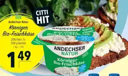 Citti Andechser Natur Körniger Bio-Frischkäse tilbud