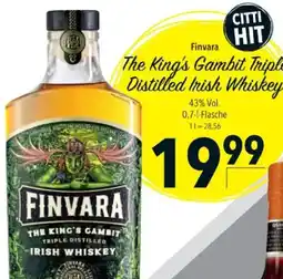 Citti Finvara The King's Gambit Triple Distilled Irish Whiskey tilbud